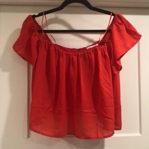 Off the shoulder crop top